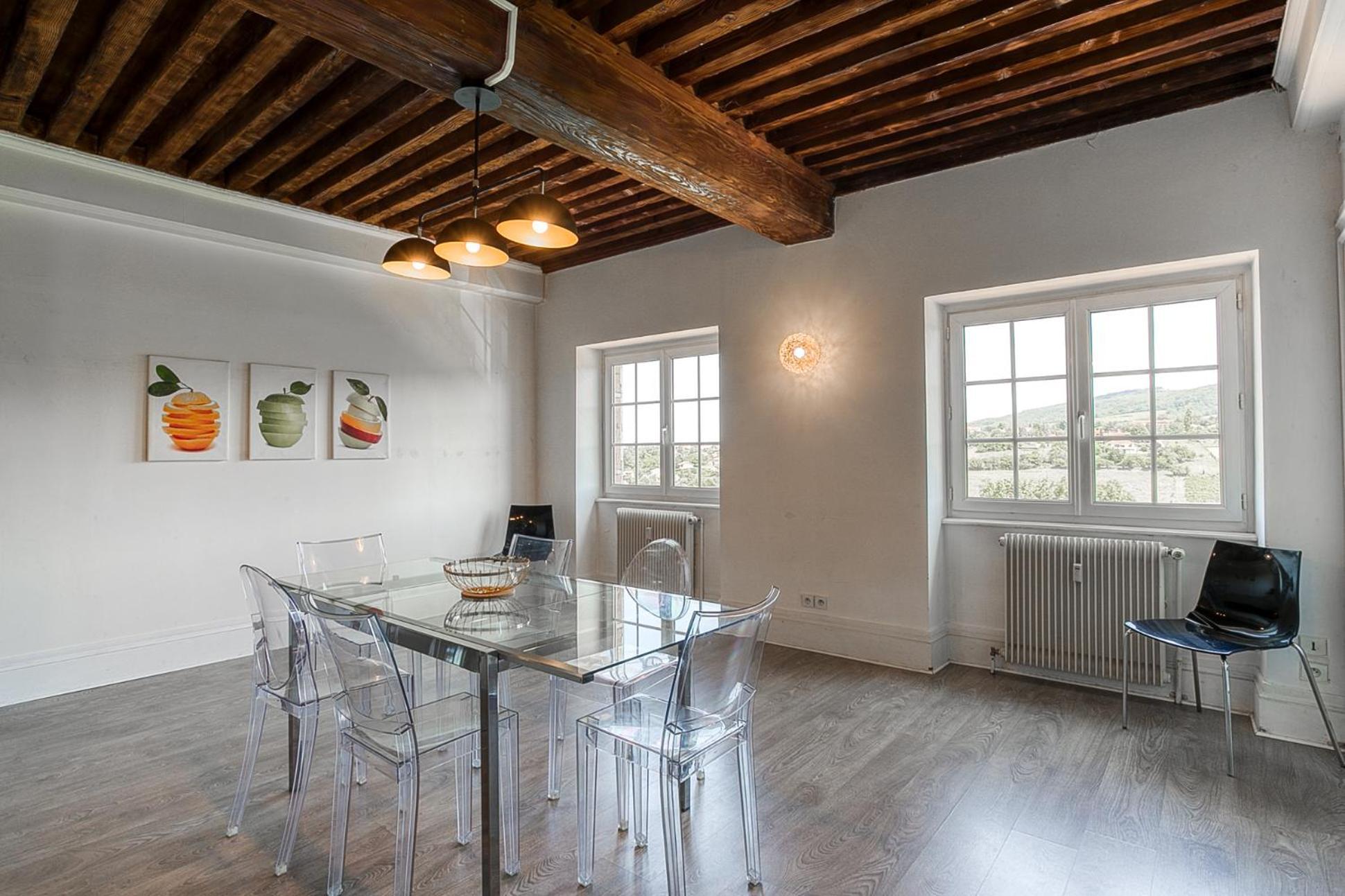 Sejourner Au Chateau De La Roue Grand Appartement Lissieu Εξωτερικό φωτογραφία