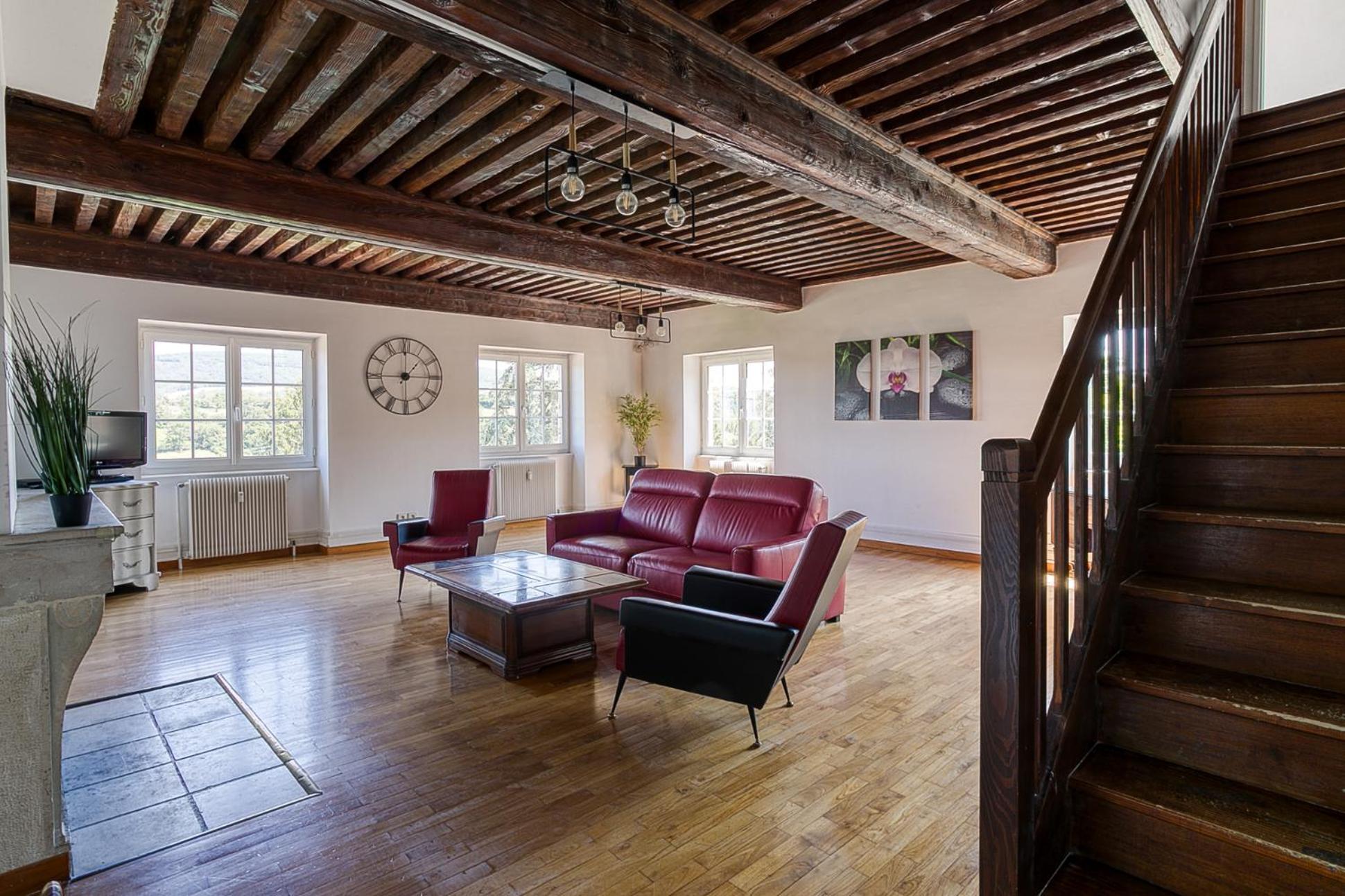 Sejourner Au Chateau De La Roue Grand Appartement Lissieu Εξωτερικό φωτογραφία
